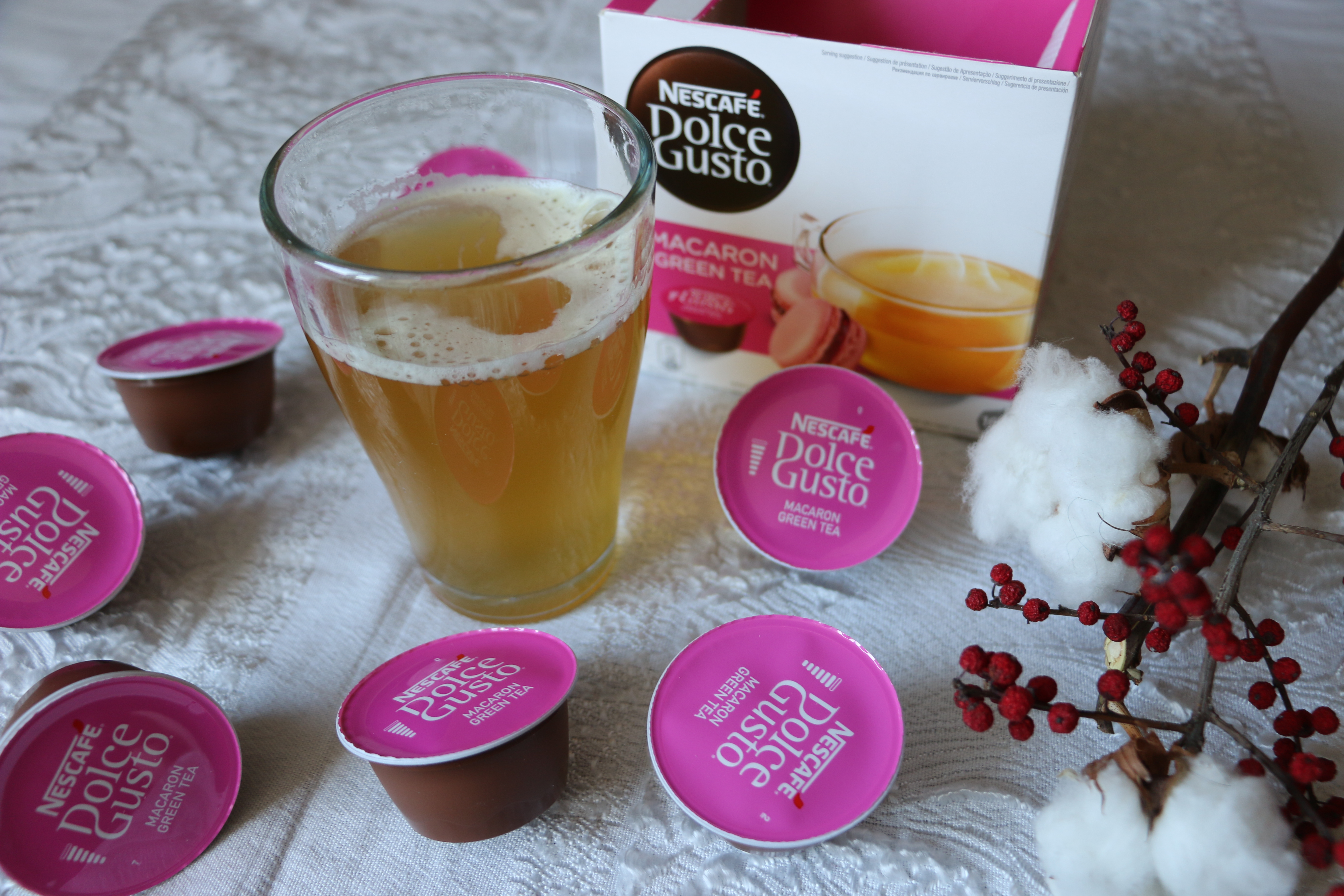 Dolce gusto macaron green tea online